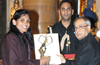 President Pranab Mukherjee confers Arjuna Award to Mamata Poojary